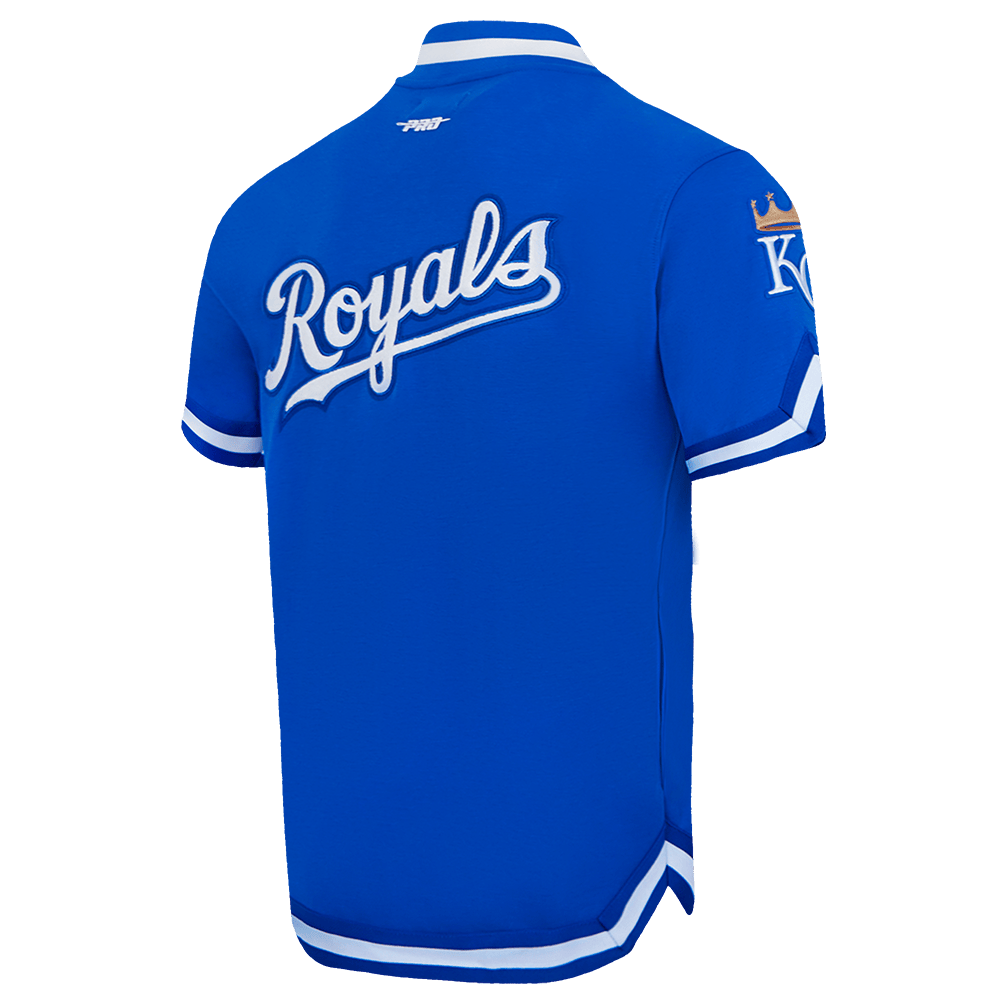 MLB KANSAS CITY ROYALS CLASSIC MEN'S WARM UP JACKET (ROYAL BLUE)