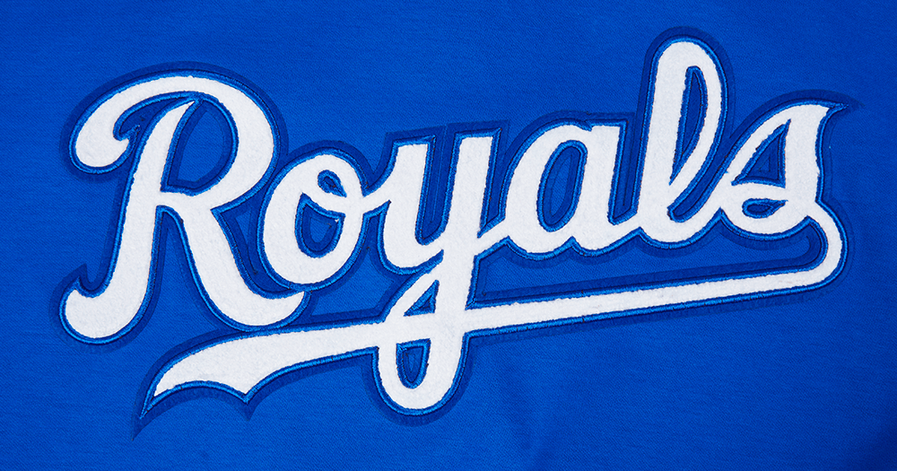 MLB KANSAS CITY ROYALS CLASSIC MEN'S WARM UP JACKET (ROYAL BLUE)