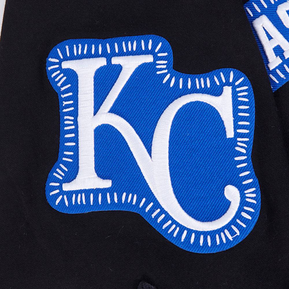 MLB KANSAS CITY ROYALS DIY PICK STITCH MEN'S DK SS JACKET (BLACK)