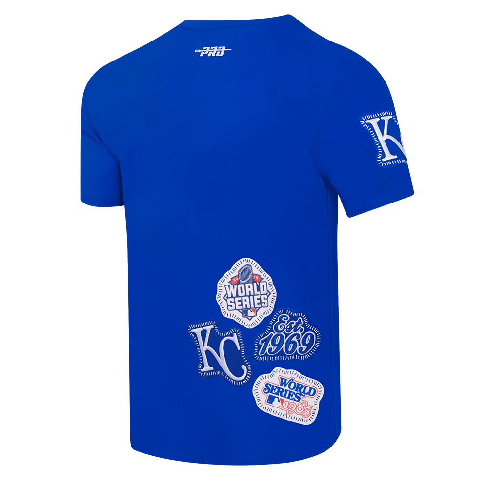CAMISETA SJ PARA HOMBRE MLB KANSAS CITY ROYALS DIY PICK STITCH (AZUL REAL)