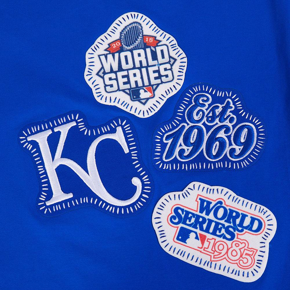CAMISETA SJ PARA HOMBRE MLB KANSAS CITY ROYALS DIY PICK STITCH (AZUL REAL)