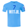 MLB KANSAS CITY ROYALS BOBBY WITT JR. #7 CLASSIC MEN'S SINGLE JERSEY TOP (UNIVERSITY BLUE)