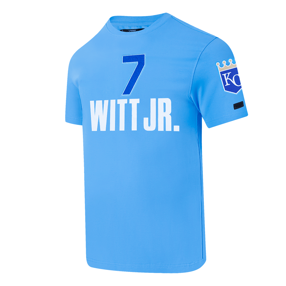 MLB KANSAS CITY ROYALS BOBBY WITT JR. #7 CLASSIC MEN'S SINGLE JERSEY TOP (UNIVERSITY BLUE)