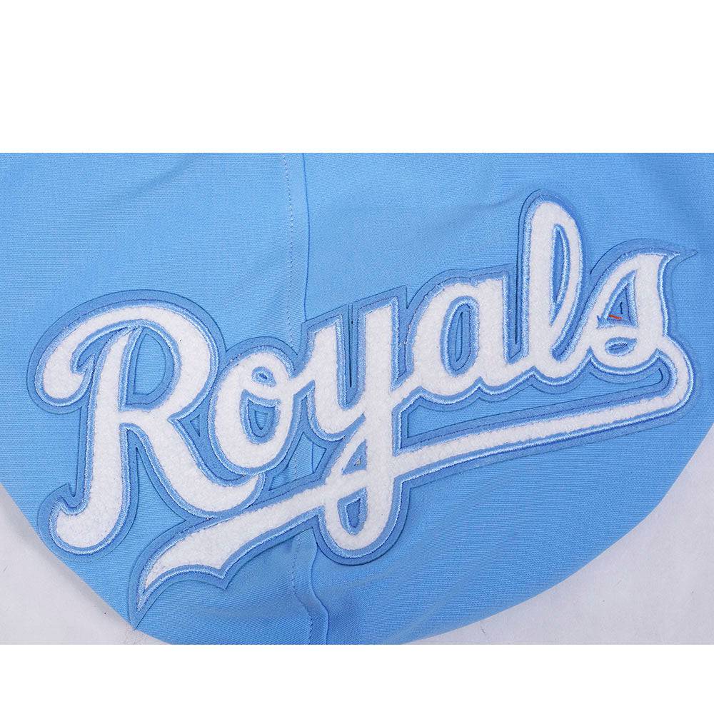 MLB KANSAS CITY ROYALS BOBBY WITT JR. #7 CLASSIC MEN'S SHORT SLEEVE PULLOVER HOODIE (UNIVERSITY BLUE)