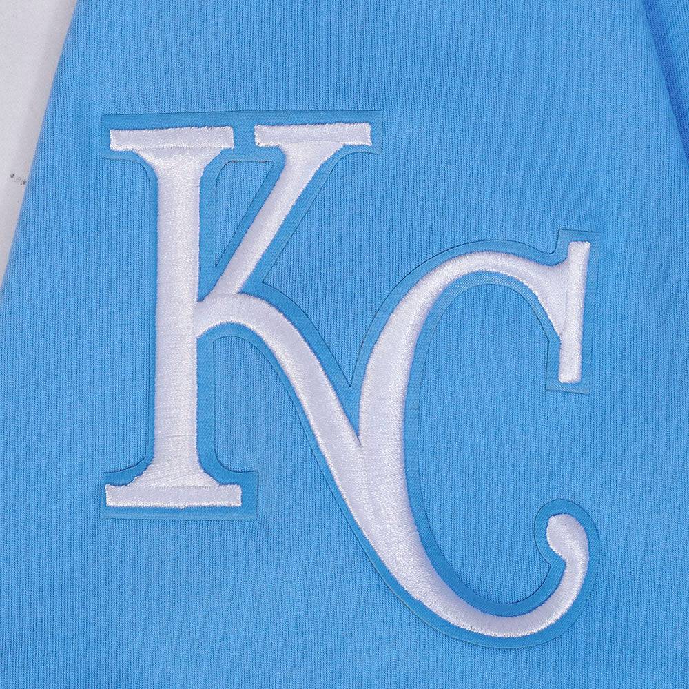 MLB KANSAS CITY ROYALS BOBBY WITT JR. #7 CLASSIC MEN'S SHORT SLEEVE PULLOVER HOODIE (UNIVERSITY BLUE)