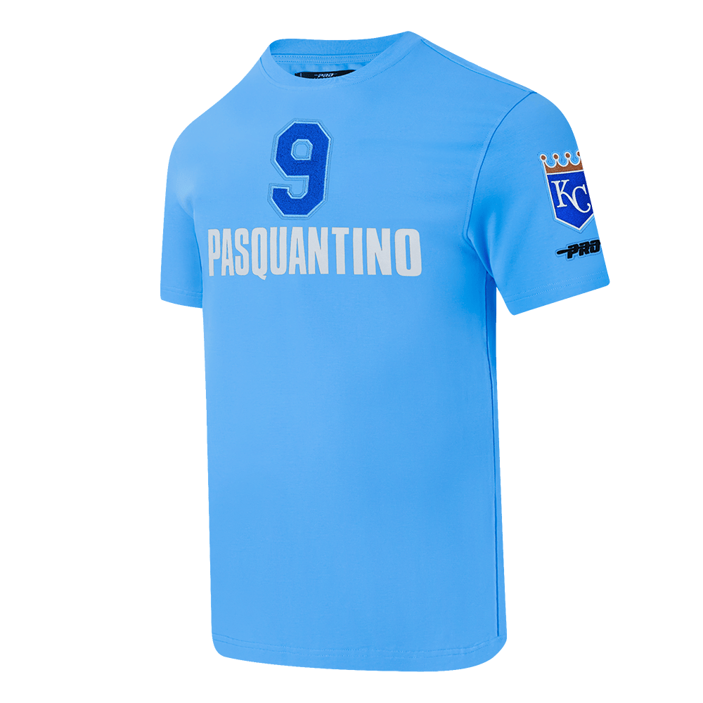 MLB KANSAS CITY ROYALS VINNIE PASQUANTINO #9 CLASSIC M SINGLE JERSEY MEN'S TOP (UNIVERSITY BLUE)