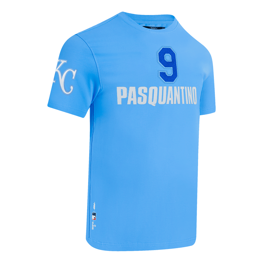 MLB KANSAS CITY ROYALS VINNIE PASQUANTINO #9 CLASSIC M SINGLE JERSEY MEN'S TOP (UNIVERSITY BLUE)
