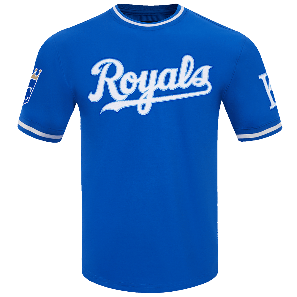 MLB KANSAS CITY ROYALS CLASSIC CHENILLE MEN'S S/S TEE (ROYAL BLUE)