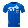 CAMISETA DE CINTAS PARA HOMBRE MLB KANSAS CITY ROYALS LOGO PRO TEAM (AZUL REAL)