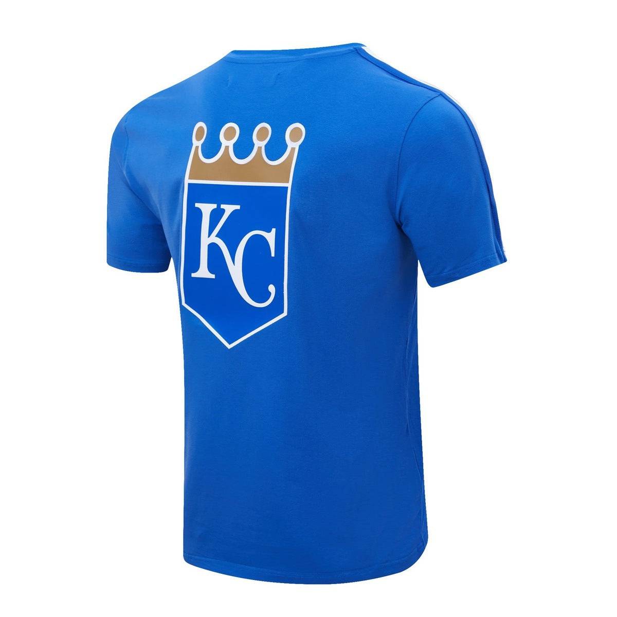 CAMISETA DE CINTAS PARA HOMBRE MLB KANSAS CITY ROYALS LOGO PRO TEAM (AZUL REAL)