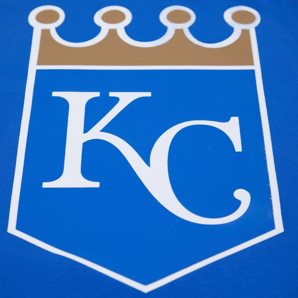 CAMISETA DE CINTAS PARA HOMBRE MLB KANSAS CITY ROYALS LOGO PRO TEAM (AZUL REAL)