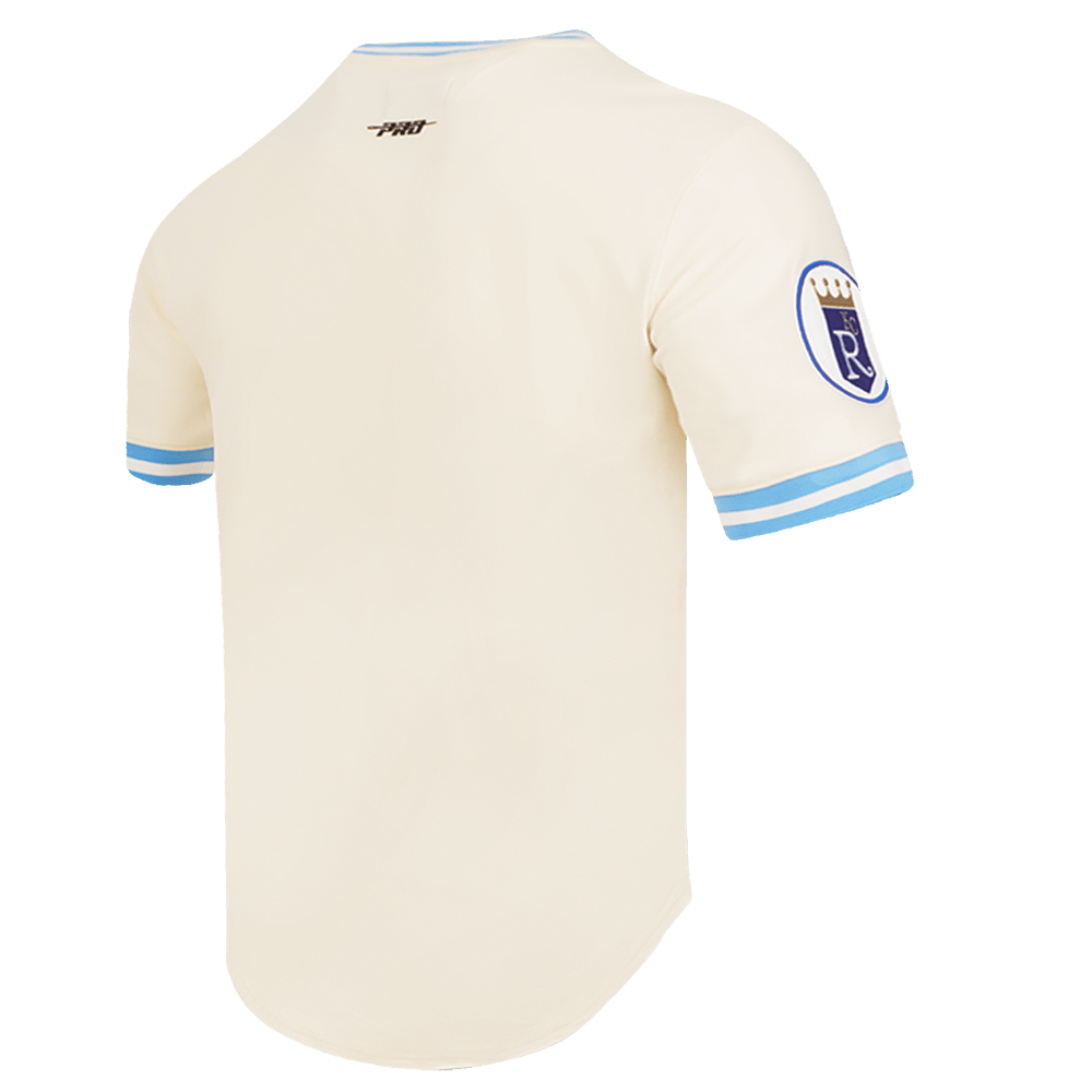 MLB KANSAS CITY ROYALS RETRO CLASSIC MEN'S TOP (EGGSHELL/ UNIVERSITY BLUE)