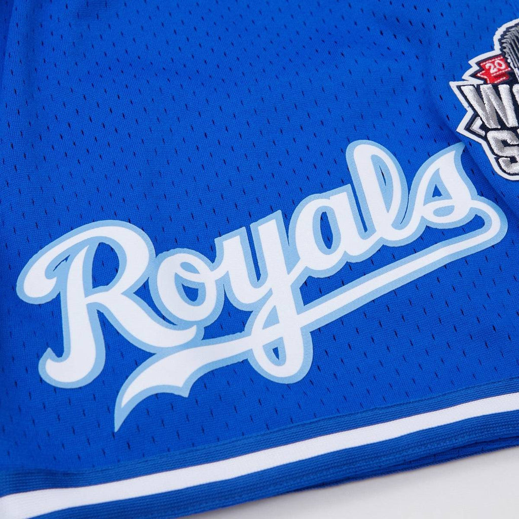 MLB KANSAS CITY ROYALS LOGO MEN'S MESH SHORT (ROYAL BLUE)