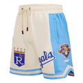 MLB KANSAS CITY ROYALS RETRO CLASSIC MEN'S 2.0 SHORT (EGGSHELL/ UNIVERSITY BLUE)