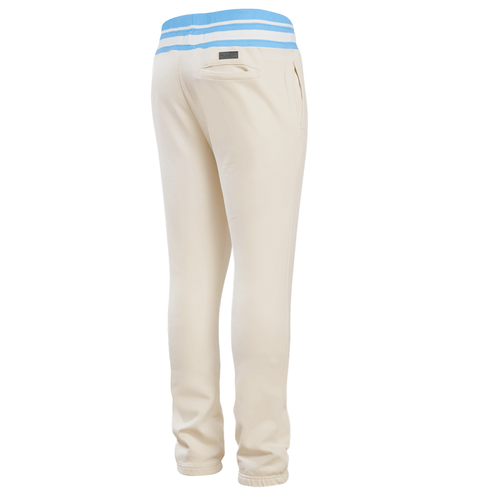 PANTALÓN DE CHÁNDAL RETRO CLÁSICO PARA HOMBRE MLB KANSAS CITY ROYALS (BLANCO HUESO/ AZUL UNIVERSITARIO)