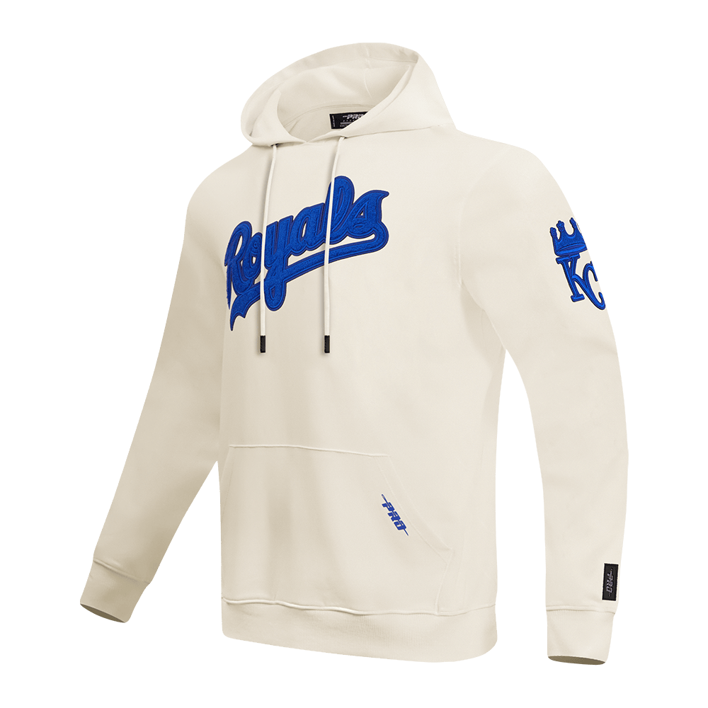 MLB KANSAS CITY ROYALS TRIPLE TONAL DK PO HOODIE (EGGSHELL)