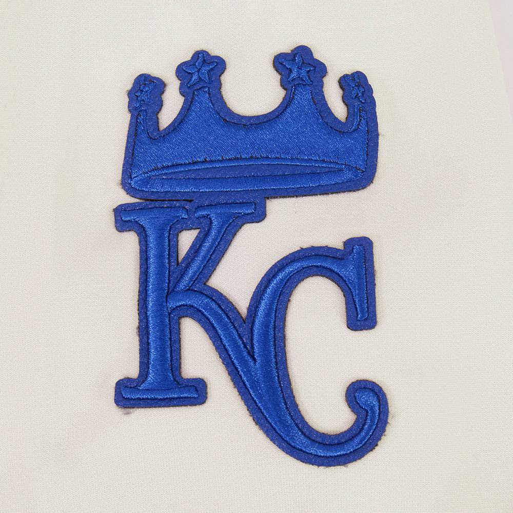 MLB KANSAS CITY ROYALS TRIPLE TONAL DK PO HOODIE (EGGSHELL)