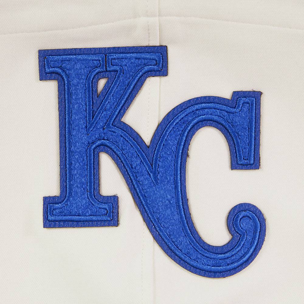 MLB KANSAS CITY ROYALS TRIPLE TONAL DK PO HOODIE (EGGSHELL)