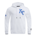 MLB KANSAS CITY ROYALS CLASSIC CHENILLE MEN'S PULLOVER HOODIE (WHITE)