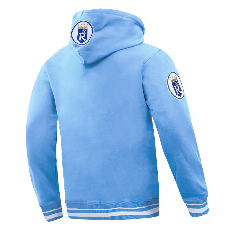 MLB KANSAS CITY ROYALS RETRO CLASSIC MEN'S PULLOVER HOODIE (UNIVERSITY BLUE)