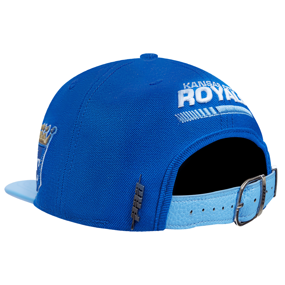 GORRA MLB KANSAS CITY ROYALS LOGO FAST LANE DE LANA CON CIERRE AJUSTABLE (AZUL REAL)