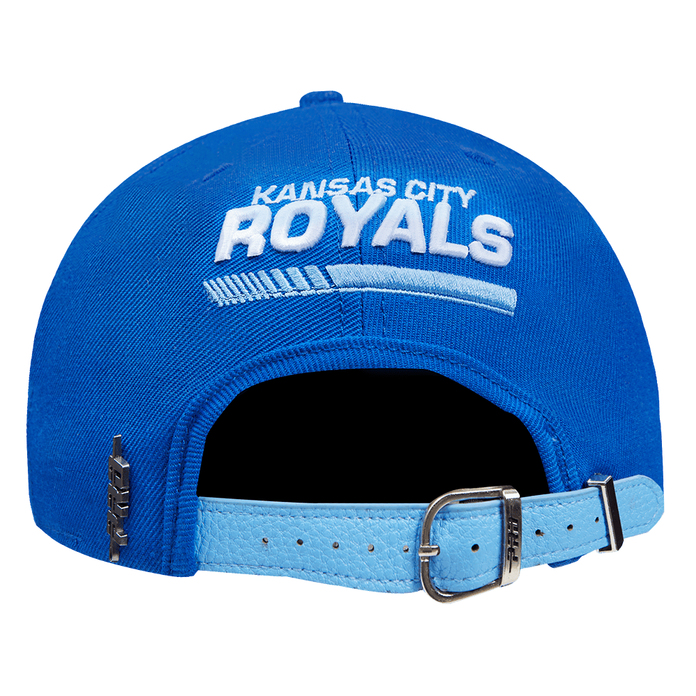 GORRA MLB KANSAS CITY ROYALS LOGO FAST LANE DE LANA CON CIERRE AJUSTABLE (AZUL REAL)