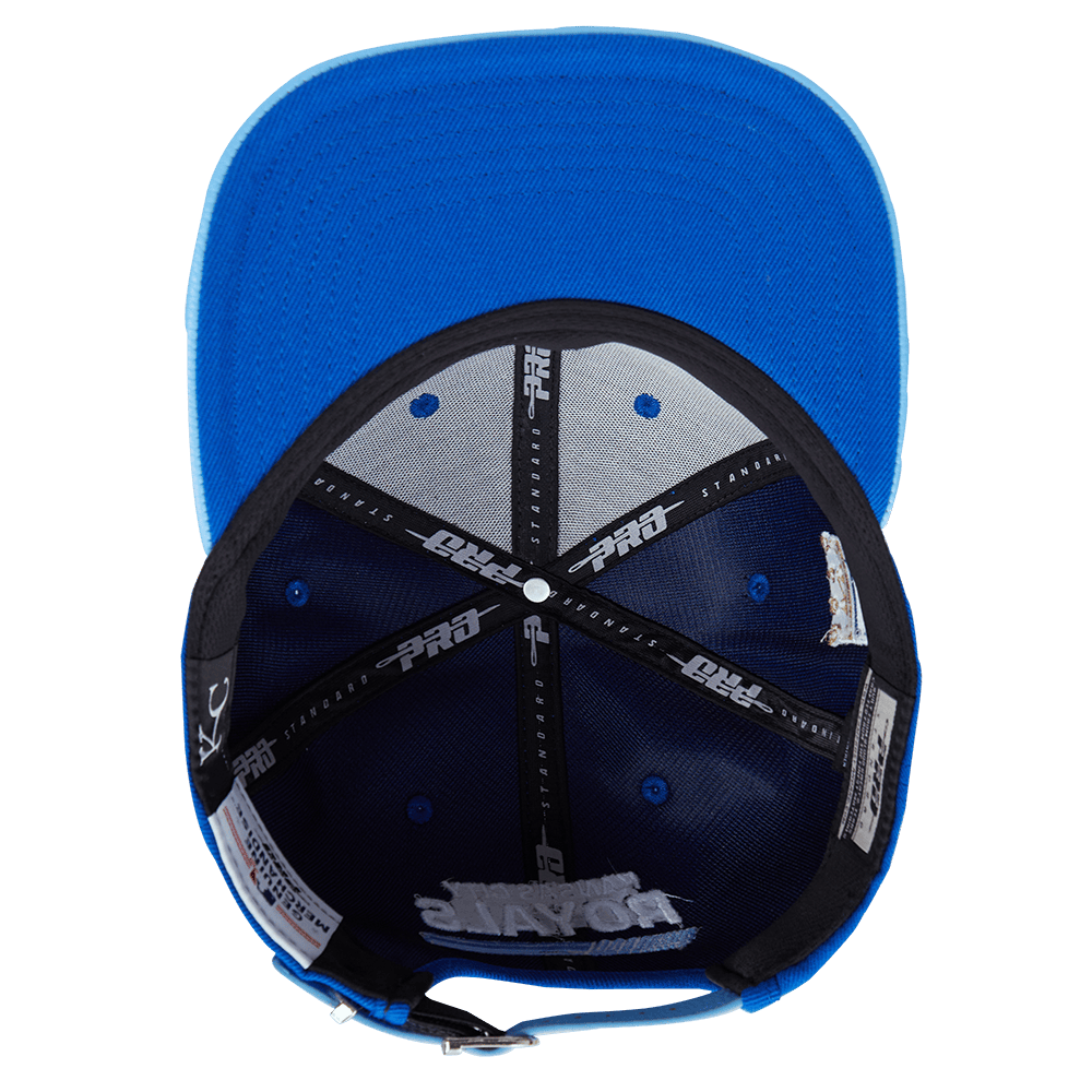 GORRA MLB KANSAS CITY ROYALS LOGO FAST LANE DE LANA CON CIERRE AJUSTABLE (AZUL REAL)