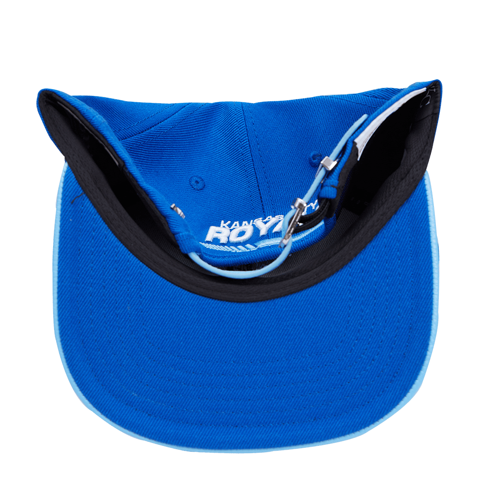 GORRA MLB KANSAS CITY ROYALS LOGO FAST LANE DE LANA CON CIERRE AJUSTABLE (AZUL REAL)