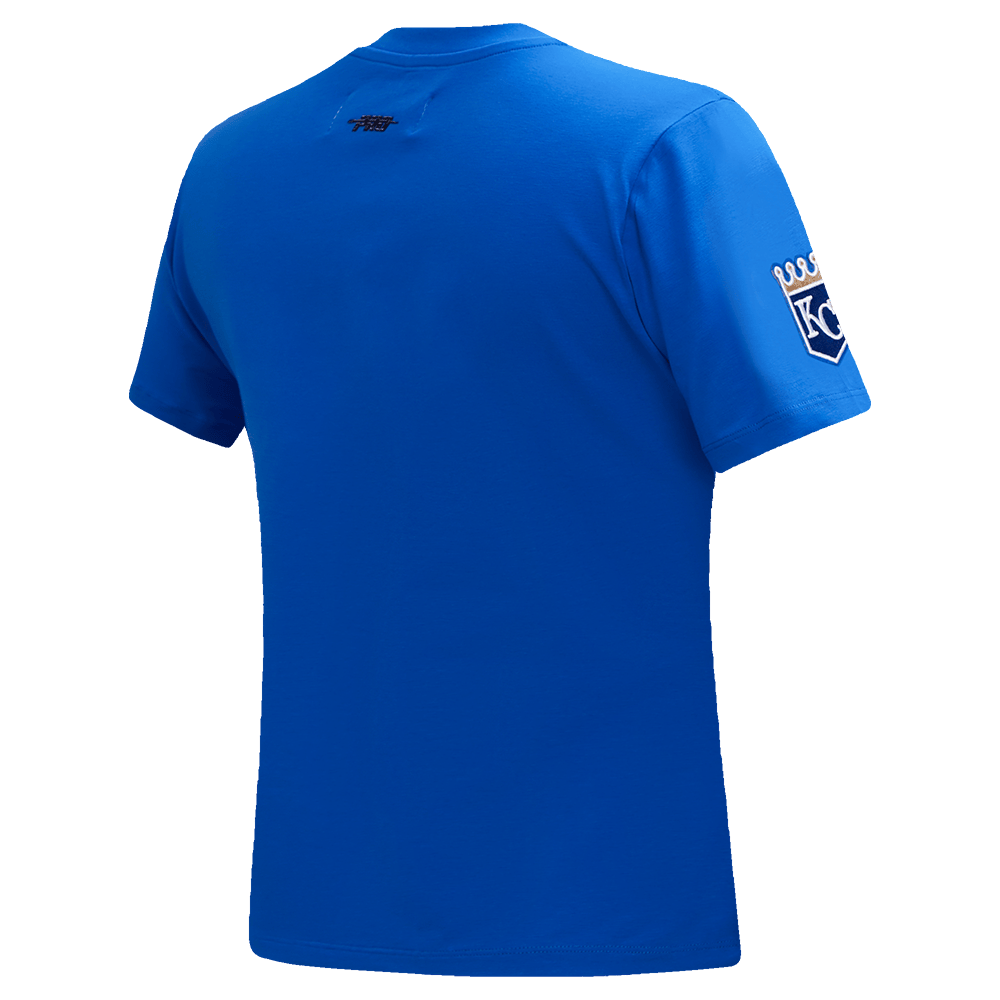 MLB KANSAS CITY ROYALS CLASSIC SHORT SLEEVE WOMEN'S SINGLE JERSEY SLIM FIT TOP (ROYAL BLUE)
