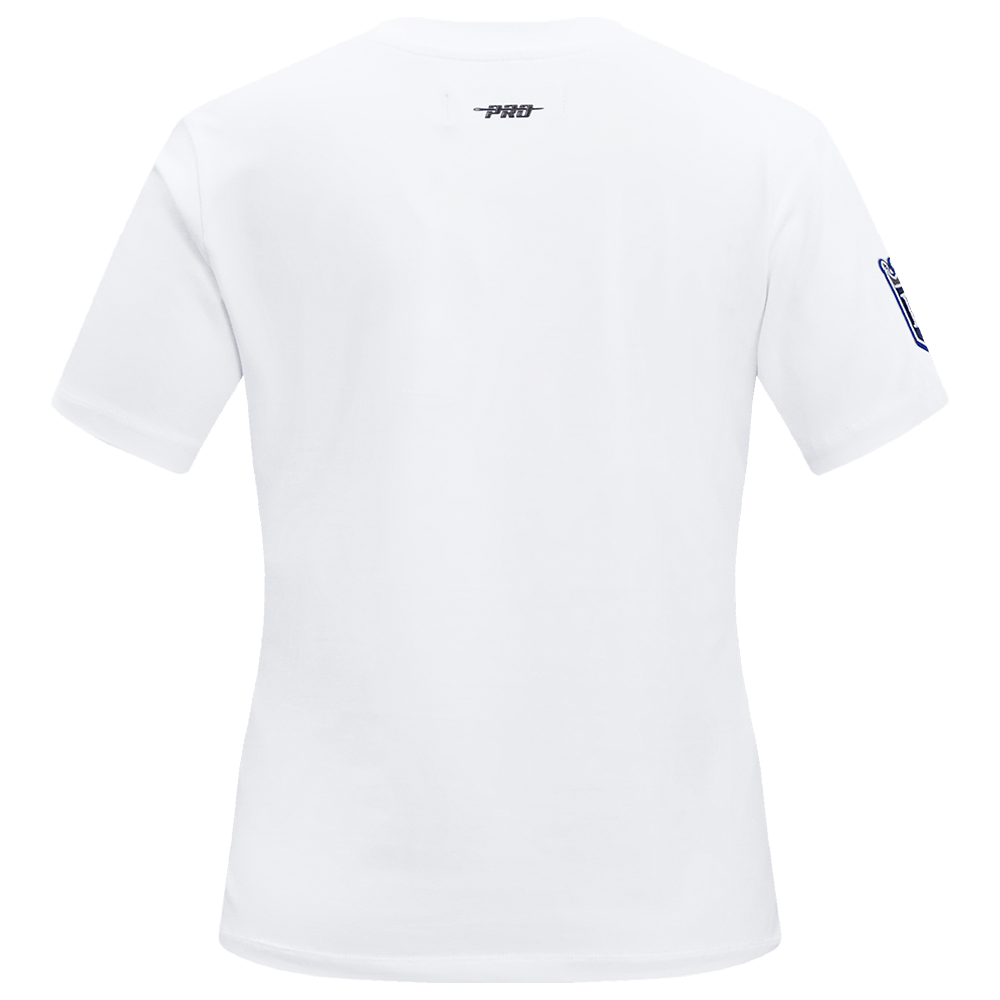MLB KANSAS CITY ROYALS CLASSIC SHORT SLEEVE WOMEN'S SINGLE JERSEY SLIM FIT TOP (WHITE)