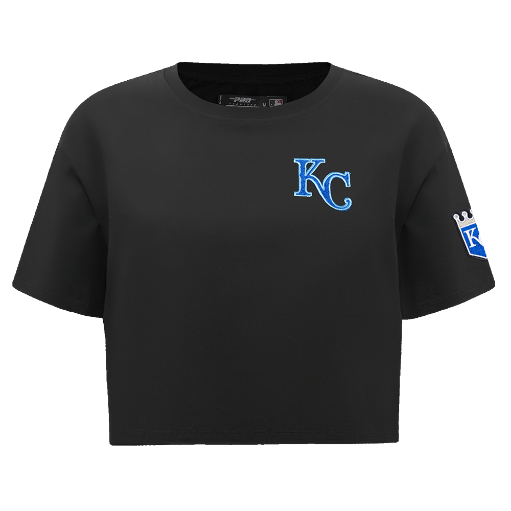 MLB KANSAS CITY ROYALS CLASSIC WOMEN'S BOXY TOP (BLACK)