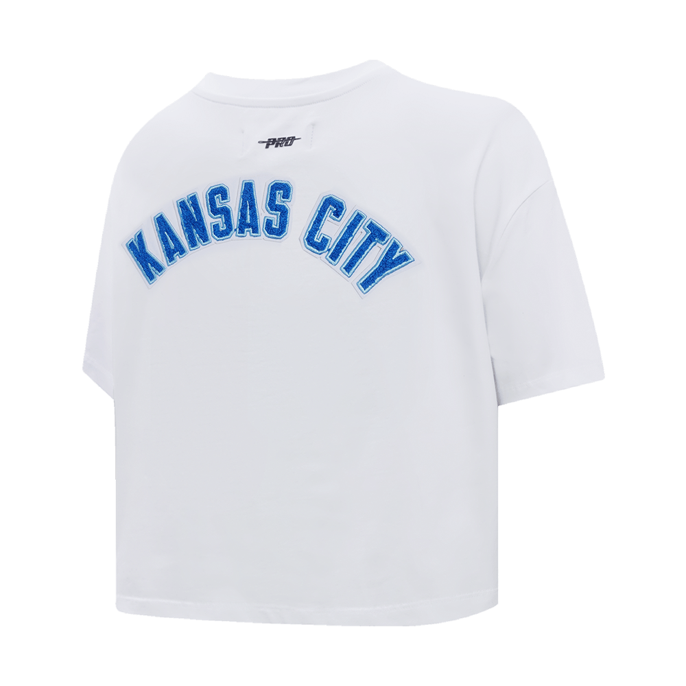 TOP CLÁSICO HOLGADO PARA MUJER MLB KANSAS CITY ROYALS (BLANCO)