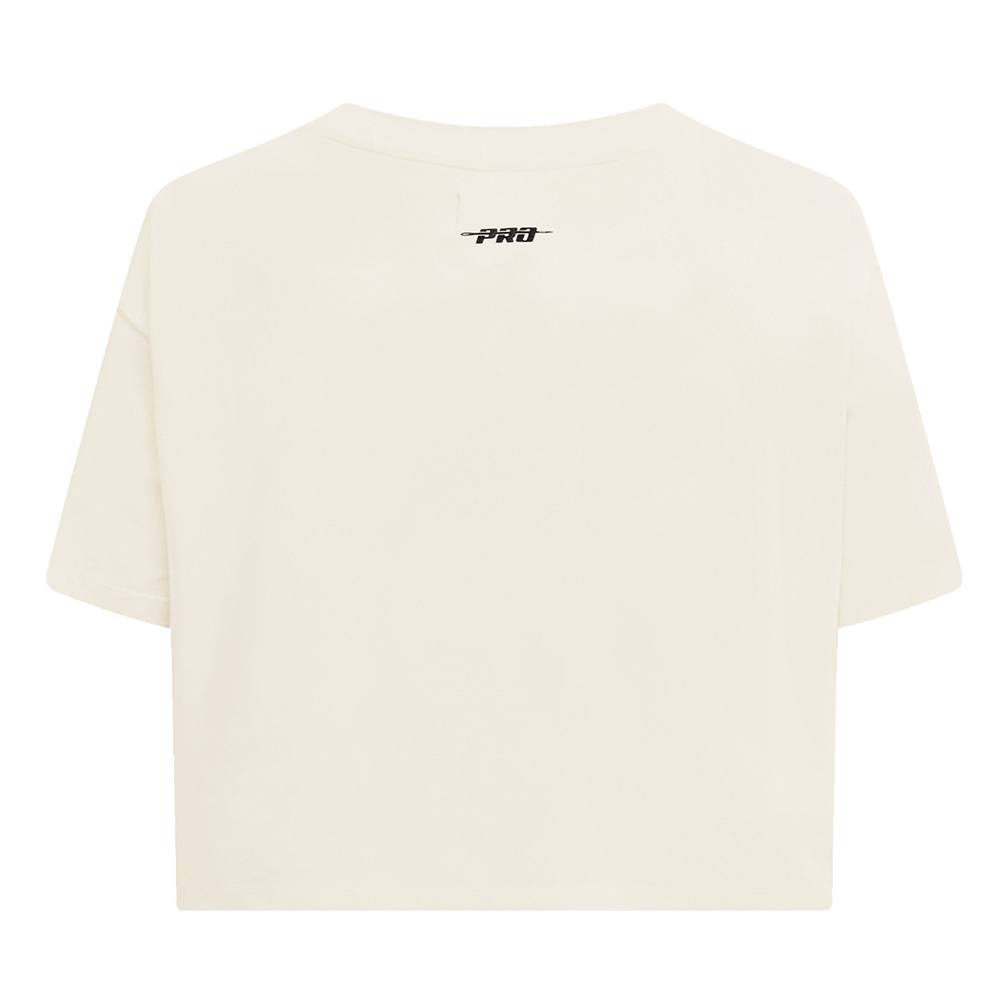 MLB KANSAS CITY ROYALS RETRO CLASSIC WOMEN'S BOXY TOP (EGGSHELL)