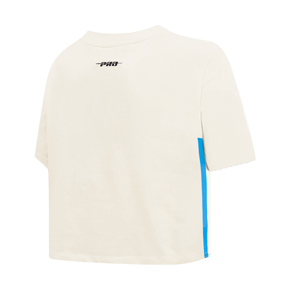 MLB KANSAS CITY ROYALS RETRO CLASSIC WOMEN'S BOXY TOP (EGGSHELL)