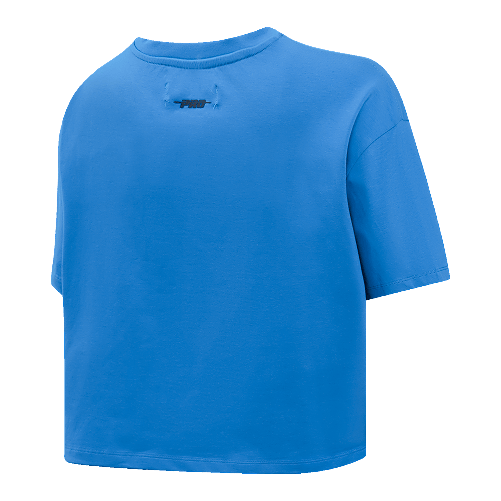 MLB KANSAS CITY ROYALS RETRO CLASSIC WOMEN'S BOXY TOP (UNIVERSITY BLUE)
