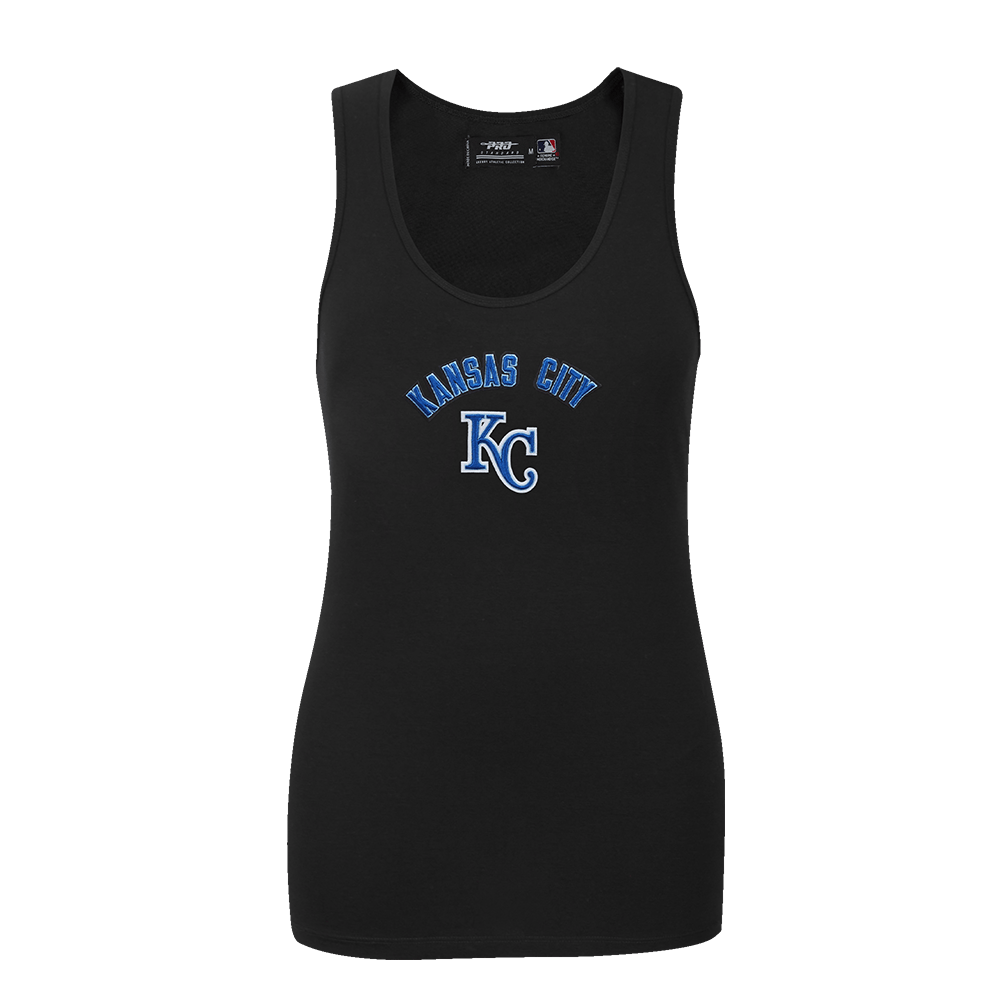 MLB KANSAS CITY ROYALS CLASSIC WOMEN'S RELAXED FIR RACERBACK (BLACK)