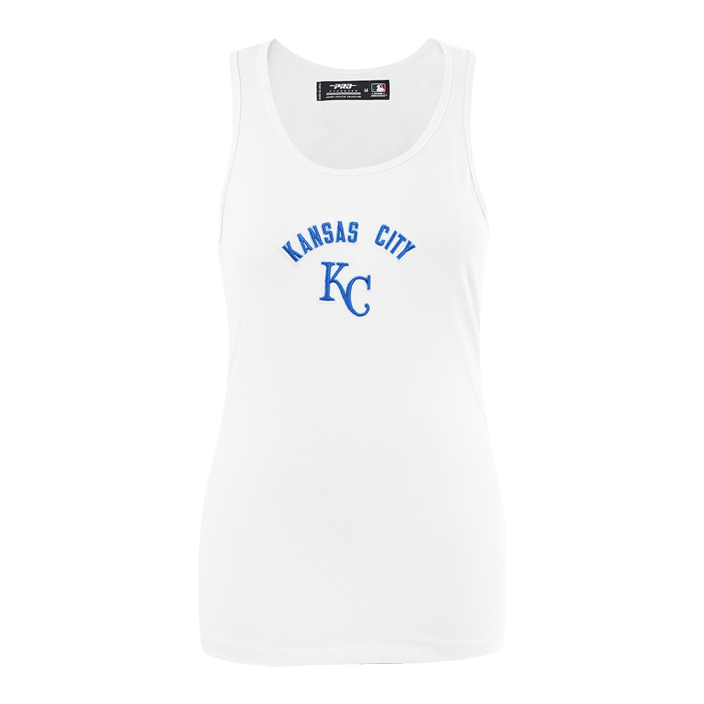MLB KANSAS CITY ROYALS CLASSIC WOMEN'S RELAXED FIR RACERBACK (WHITE)