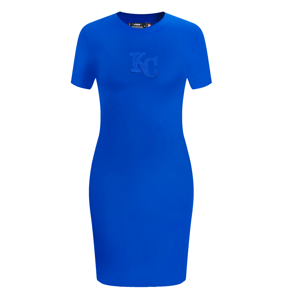 VESTIDO AJUSTADO TRIPLE TONAL PARA MUJER MLB KANSAS CITY ROYALS (AZUL REAL)
