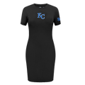 MLB KANSAS CITY ROYALS CLASSIC WOMEN'S BODYCON DRESS (BLACK)