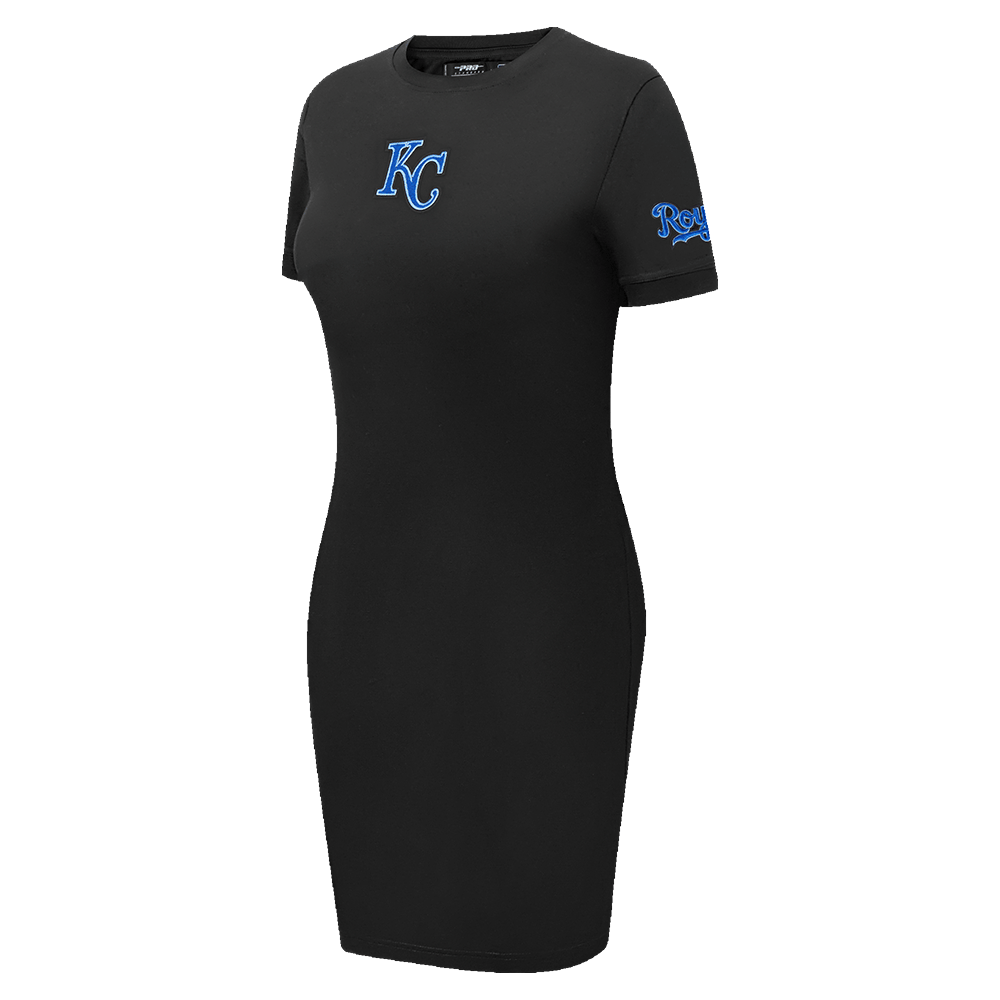 MLB KANSAS CITY ROYALS CLASSIC WOMEN'S BODYCON DRESS (BLACK)