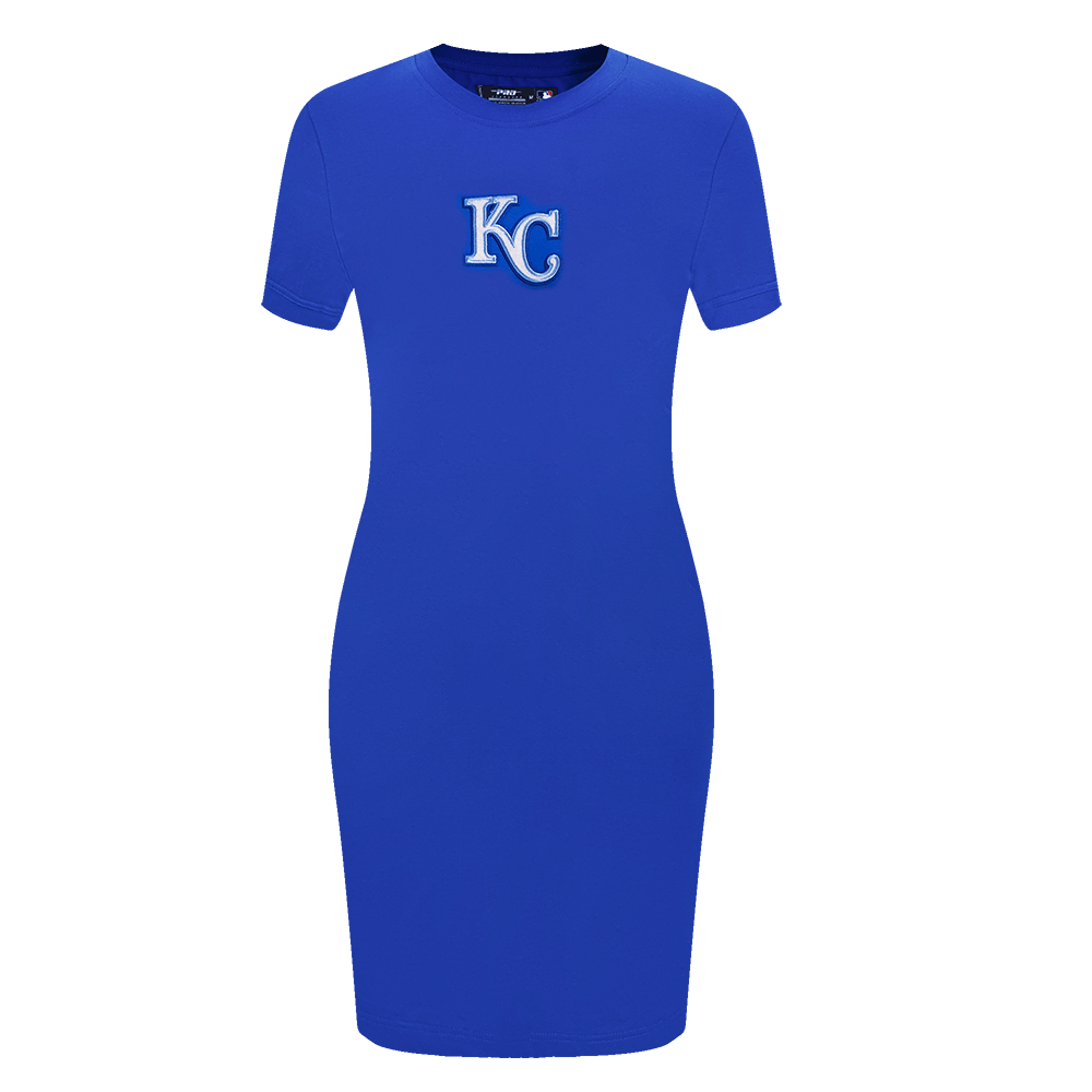 MLB KANSAS CITY ROYALS CLASSIC WOMEN'S BODYCON DRESS (ROYAL BLUE)