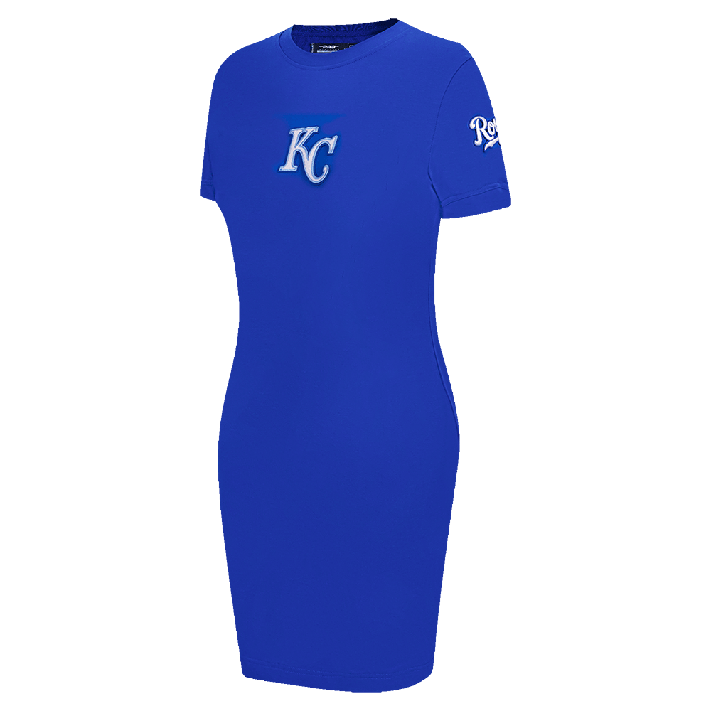 MLB KANSAS CITY ROYALS CLASSIC WOMEN'S BODYCON DRESS (ROYAL BLUE)