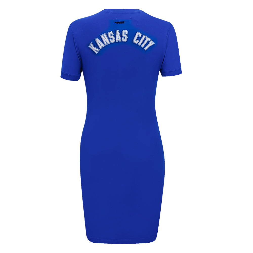 MLB KANSAS CITY ROYALS CLASSIC WOMEN'S BODYCON DRESS (ROYAL BLUE)