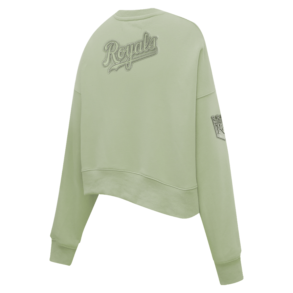 MLB KANSAS CITY ROYALS NEUTRAL FLEECE CREWNECK (MOSS)