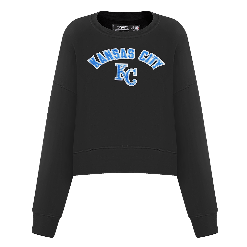MLB KANSAS CITY ROYALS CLASSIC WOMEN'S CREWNECK (BLACK)