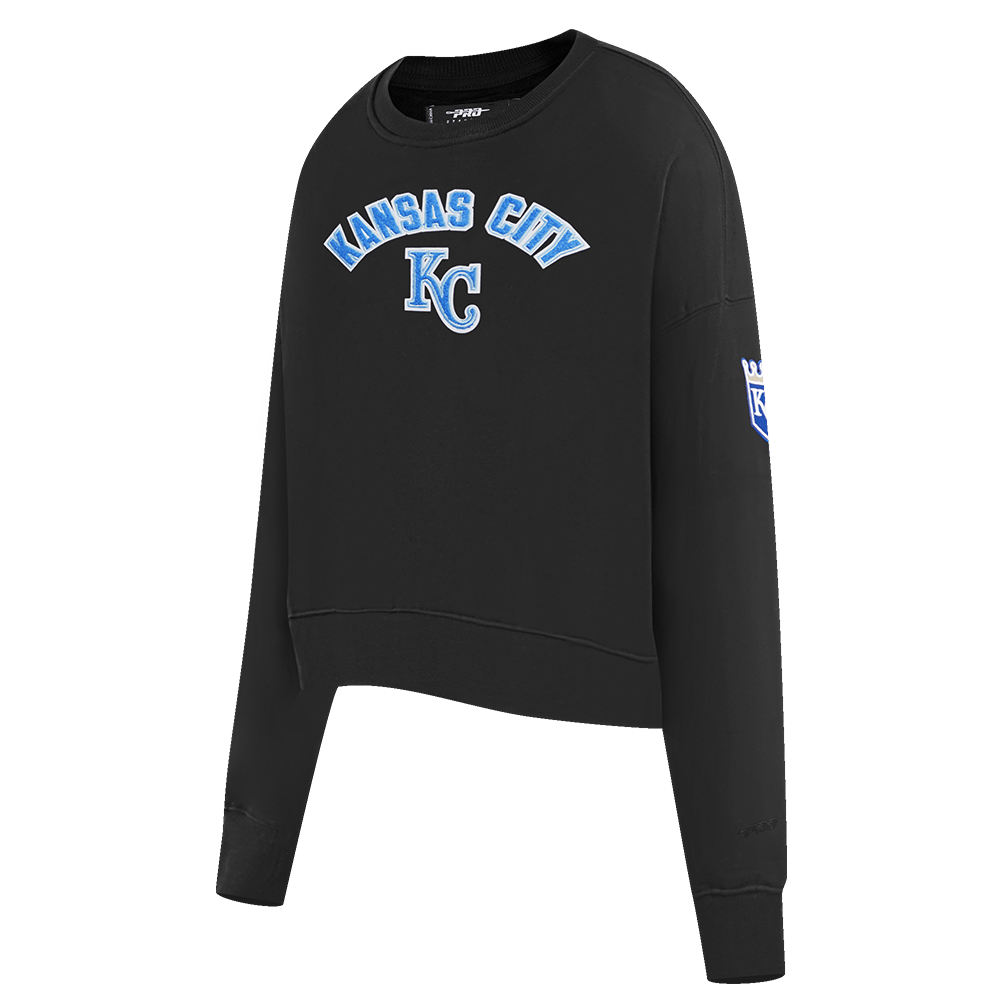 MLB KANSAS CITY ROYALS CLASSIC WOMEN'S CREWNECK (BLACK)
