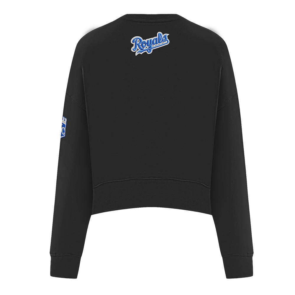MLB KANSAS CITY ROYALS CLASSIC WOMEN'S CREWNECK (BLACK)