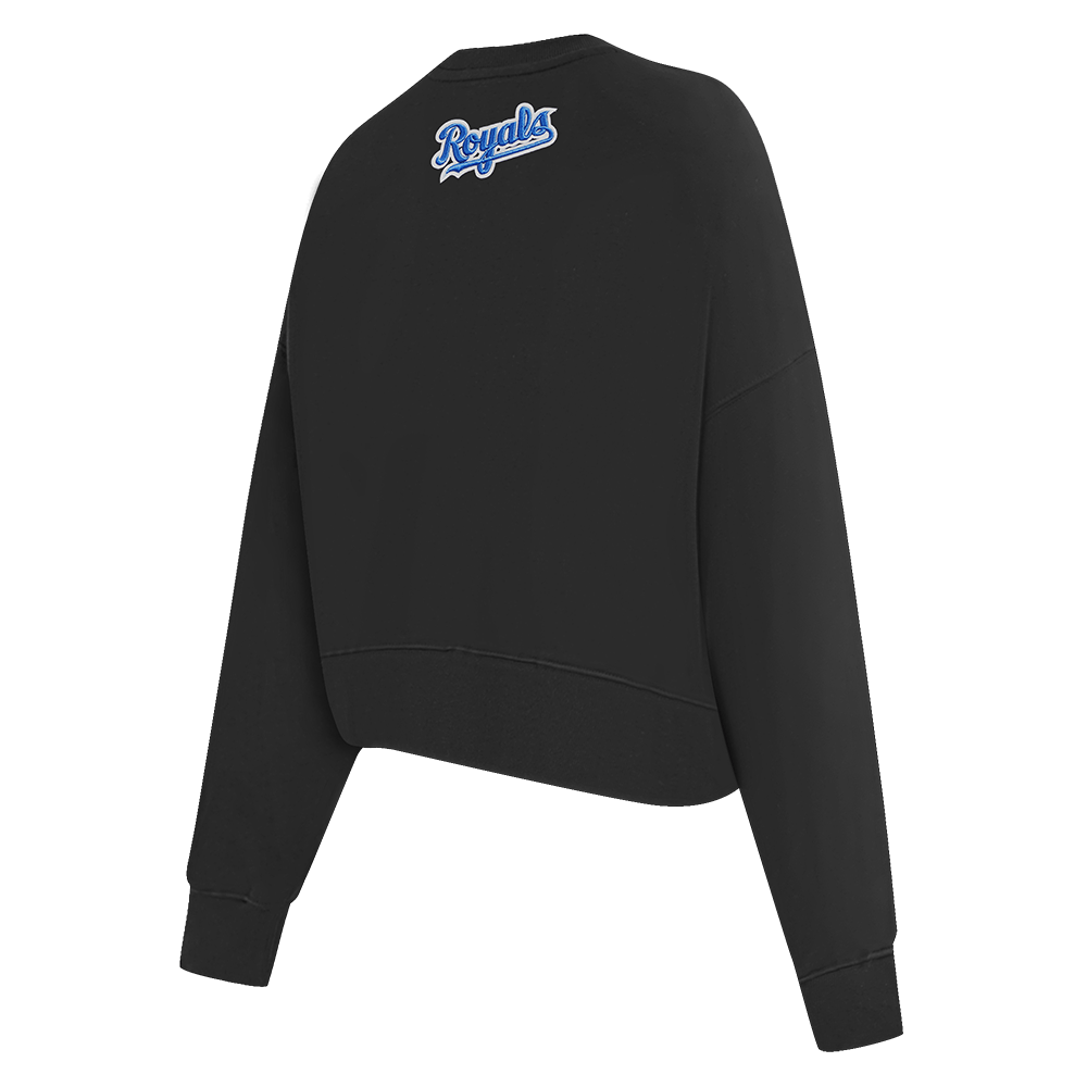 MLB KANSAS CITY ROYALS CLASSIC WOMEN'S CREWNECK (BLACK)
