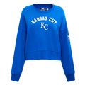 MLB KANSAS CITY ROYALS CLASSIC WOMEN'S CREWNECK (ROYAL BLUE)
