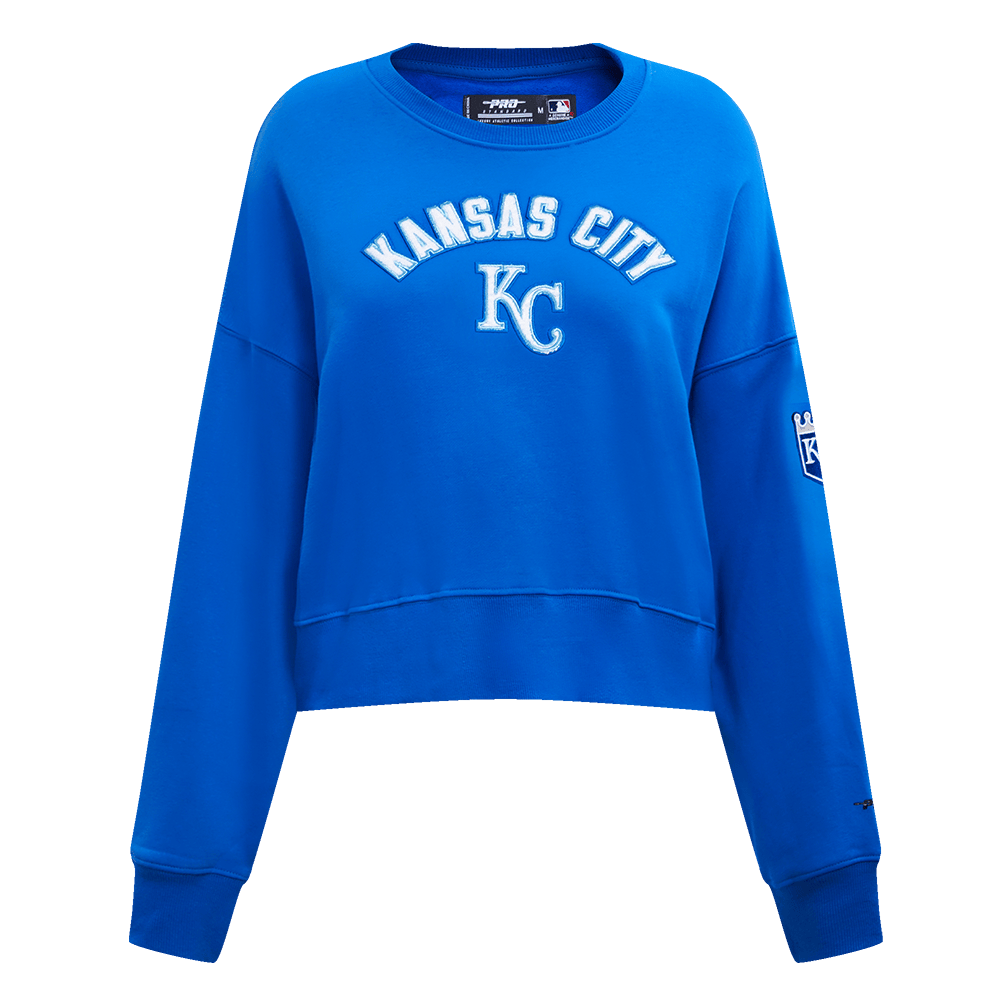 MLB KANSAS CITY ROYALS CLASSIC WOMEN'S CREWNECK (ROYAL BLUE)